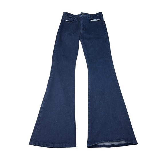 FRAME Denim - FRAME Le One Flare Jeans Dark Wash High Rise Stretch Denim Womens Size 28X32